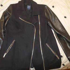 GAP Leather sleeves coat